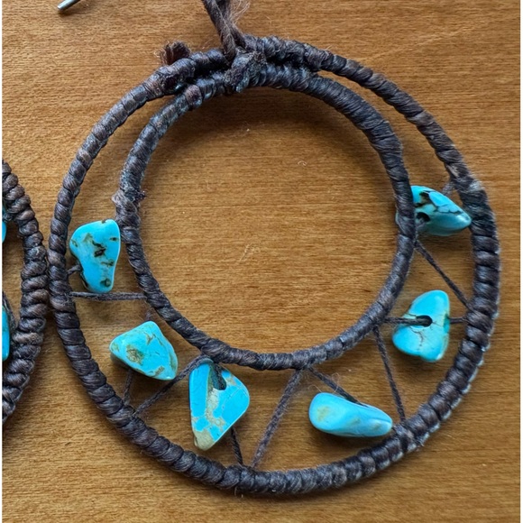 Sundance Dreamcatcher Turquoise Earrings - Picture 6 of 8